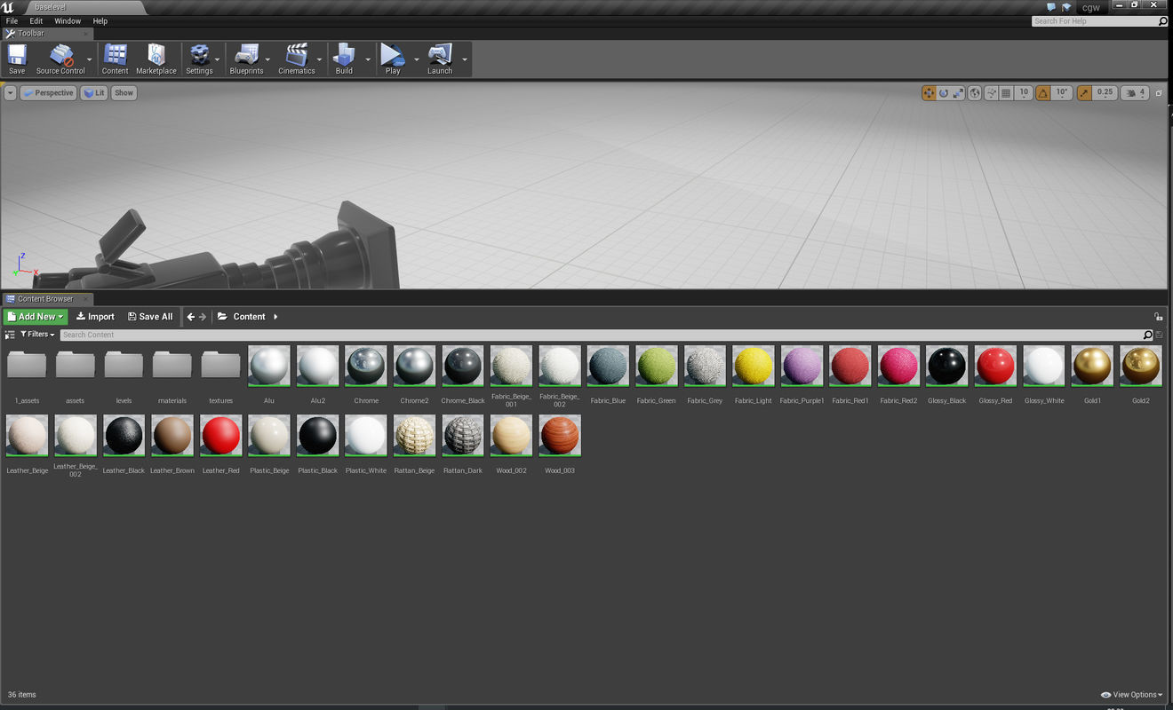 Dedon Play Chair UE4 3D model_3