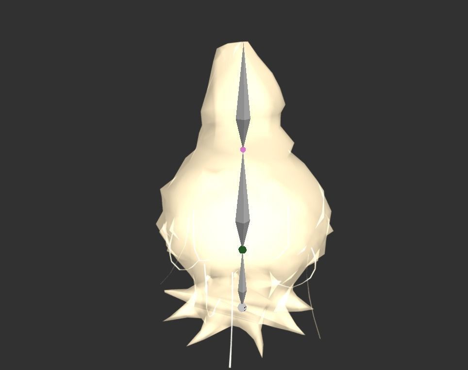 Alien Moth Hive Bug Low-poly 3D model_2