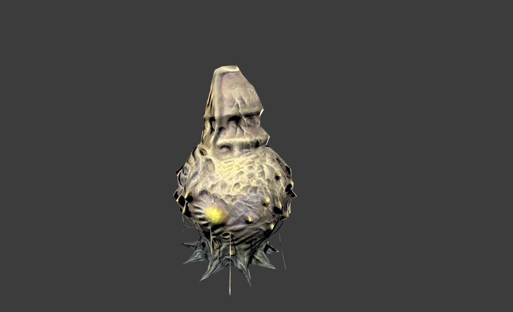 Alien Moth Hive Bug Low-poly 3D model_13