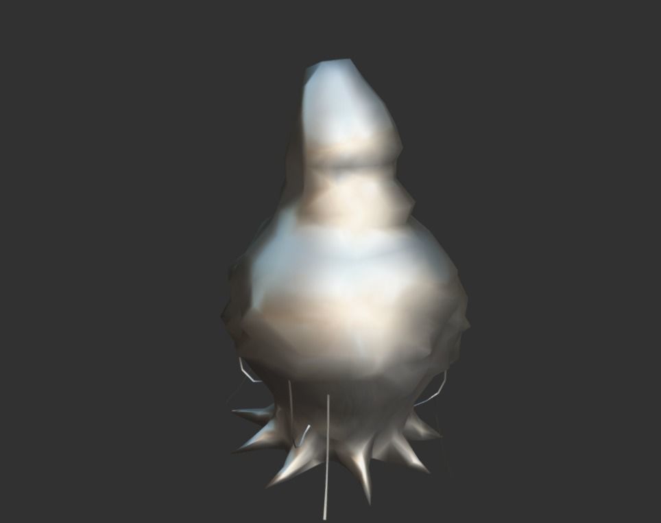 Alien Moth Hive Bug Low-poly 3D model_4