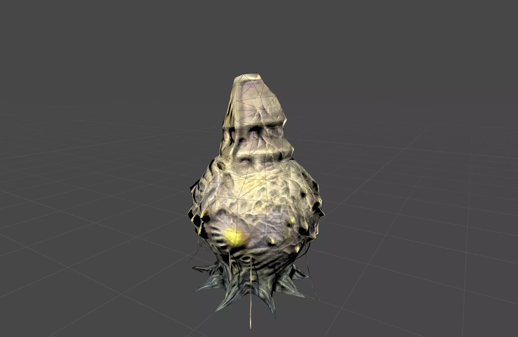 Alien Moth Hive Bug Low-poly 3D model_0