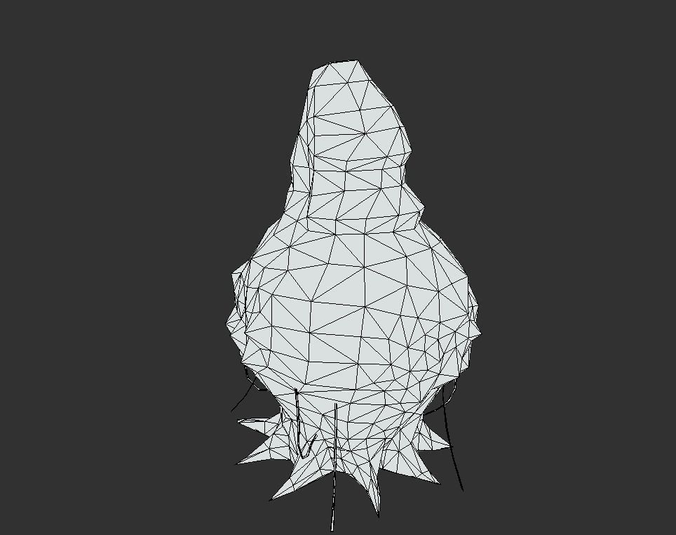 Alien Moth Hive Bug Low-poly 3D model_5