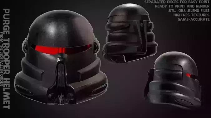 Purge Trooper Helmet for Cosplay 3D print model