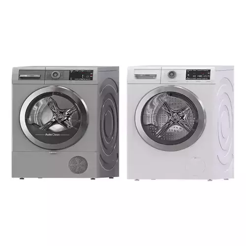 Bosch washing machine and Dryer  3D model