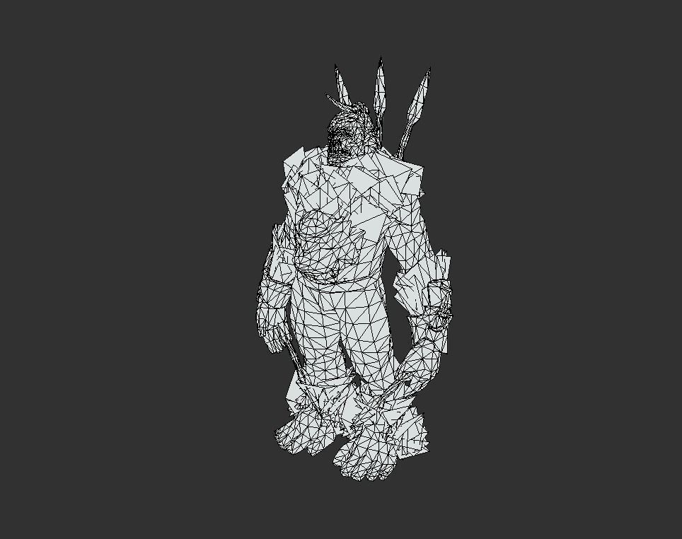 Mutant Orc Assassin Low-poly 3D model_5