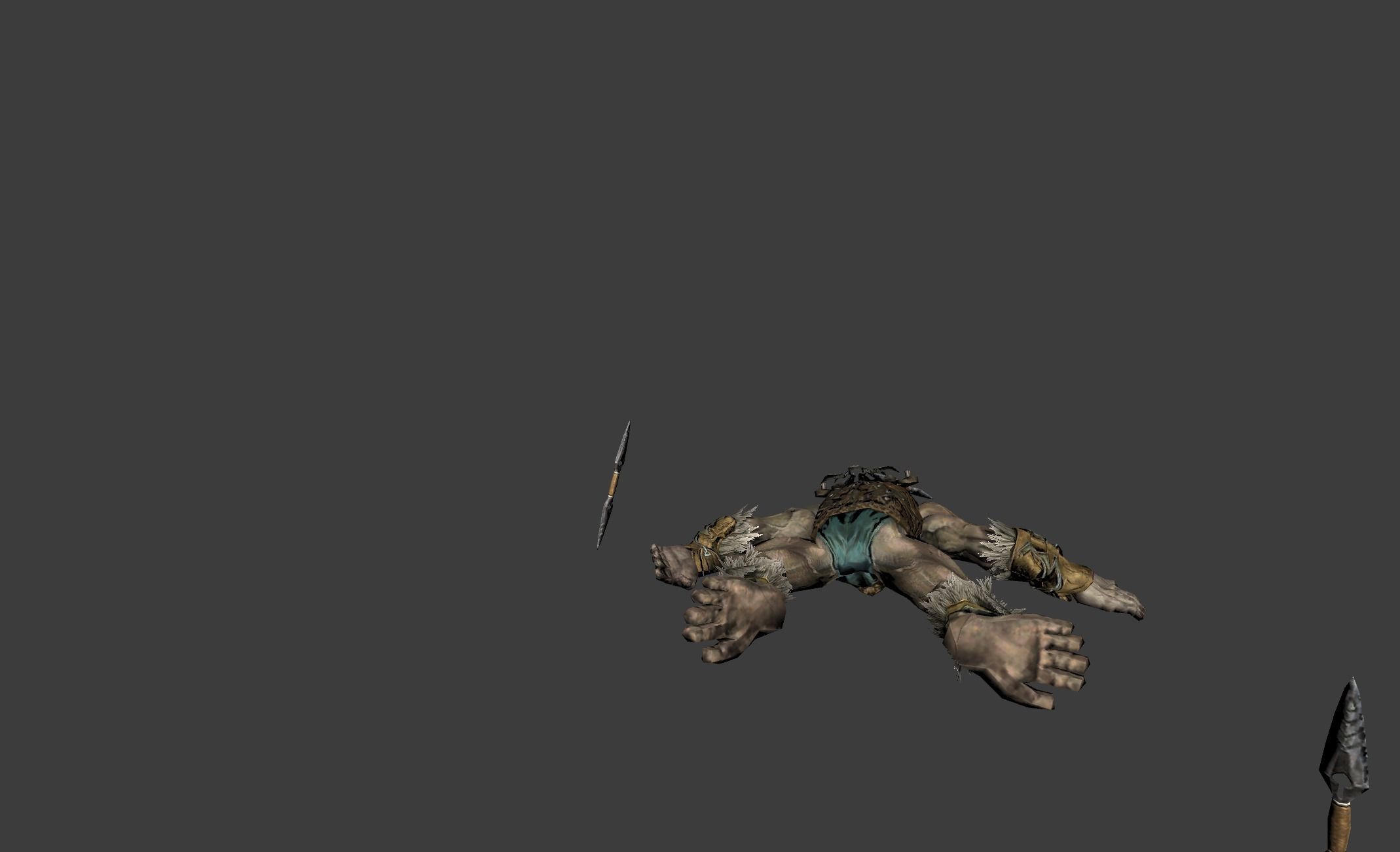 Mutant Orc Assassin Low-poly 3D model_17