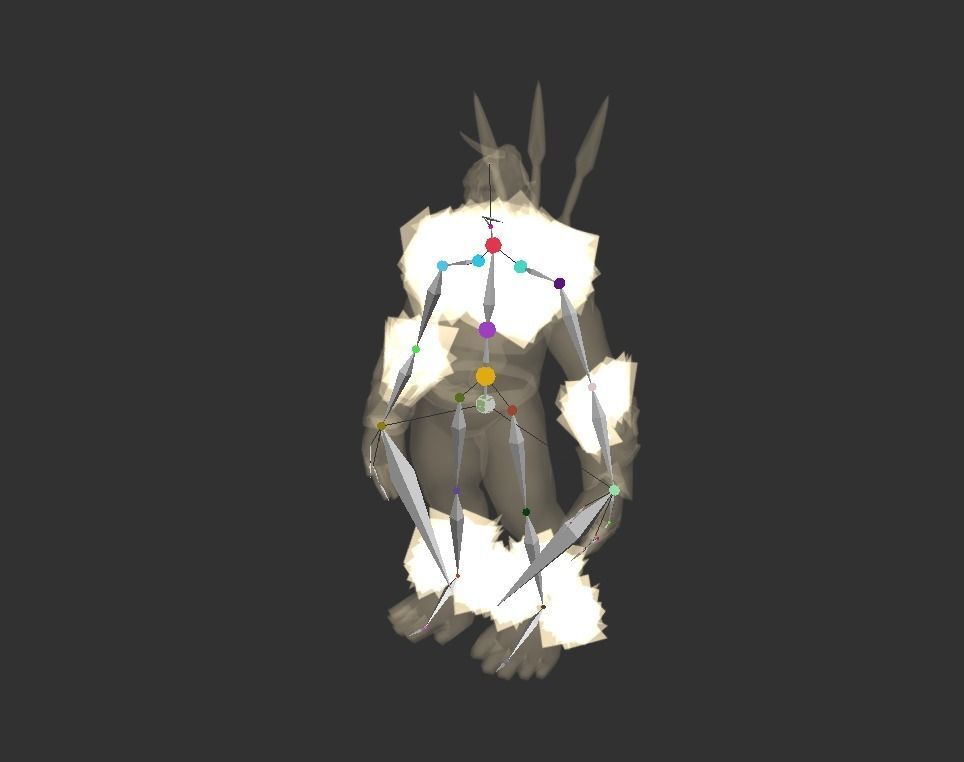 Mutant Orc Assassin Low-poly 3D model_2