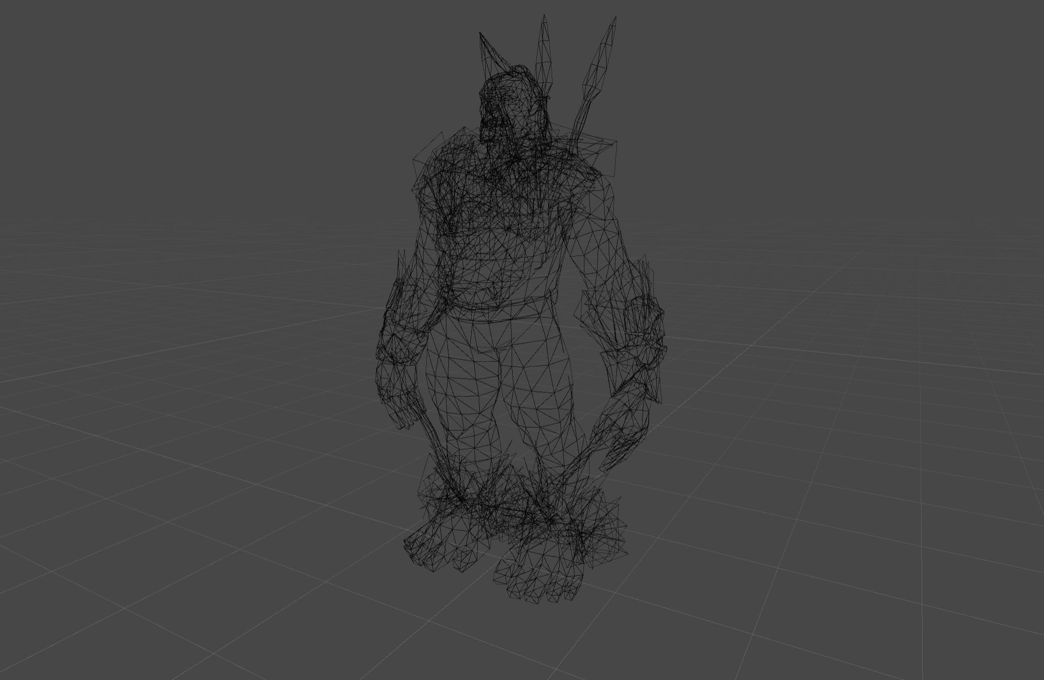 Mutant Orc Assassin Low-poly 3D model_7