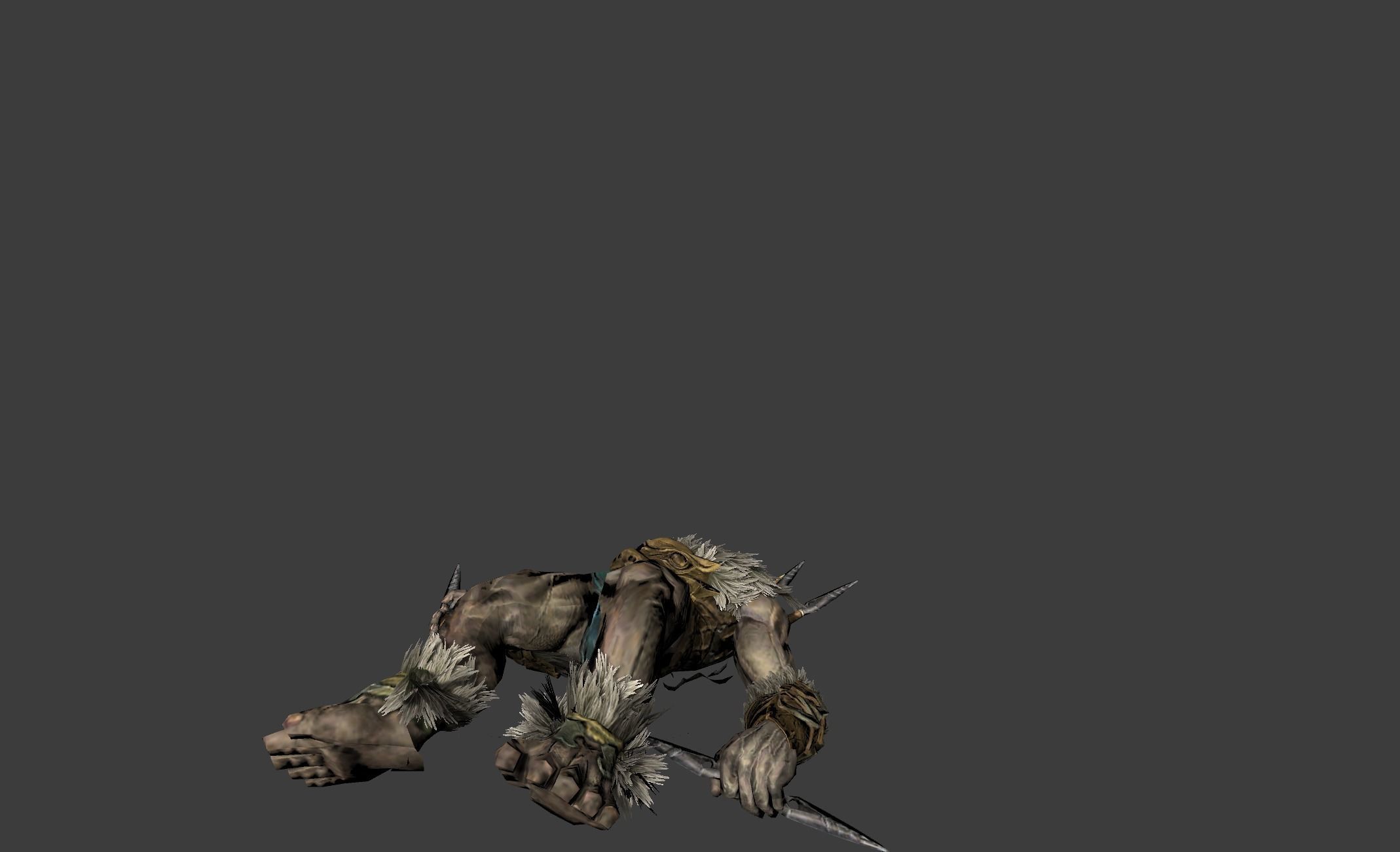 Mutant Orc Assassin Low-poly 3D model_15