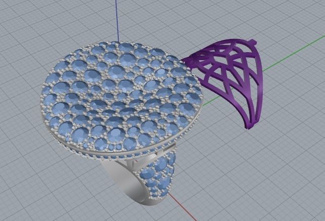 Beautiful ring 3D print model_5