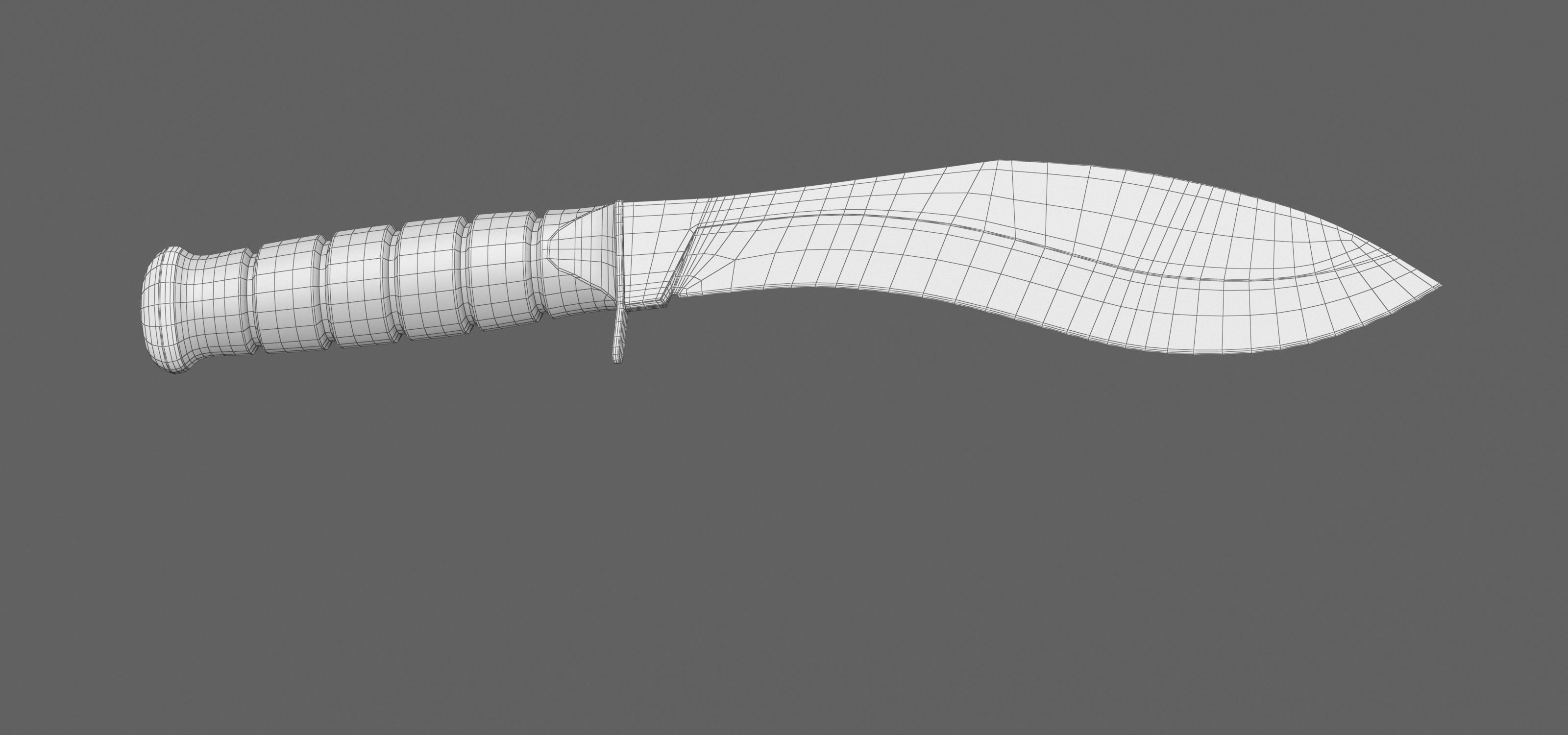 Knife of KA-BAR 3D model_4