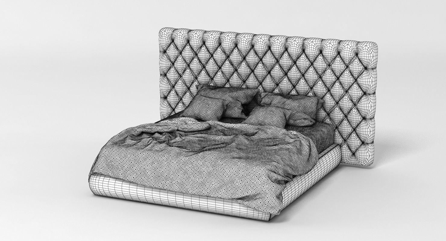 Baxter Bed 002 3D model_6