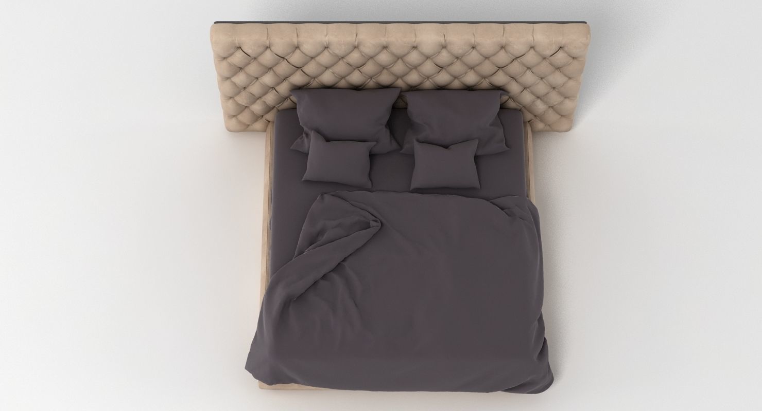 Baxter Bed 002 3D model_4