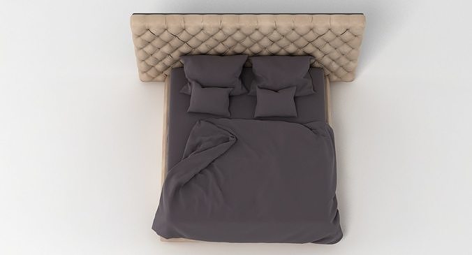 Baxter Bed 002 3D model 5