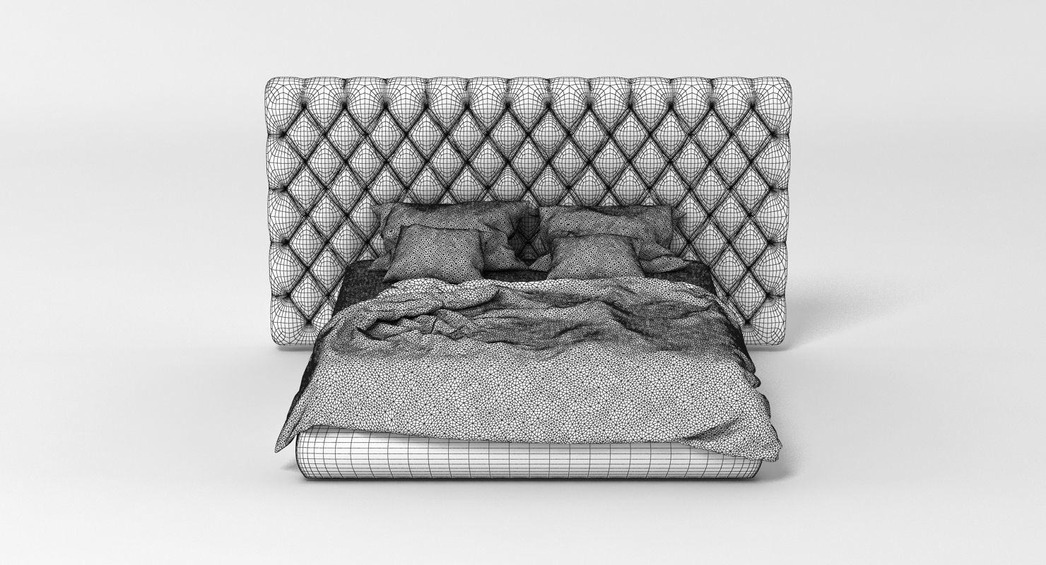 Baxter Bed 002 3D model_7