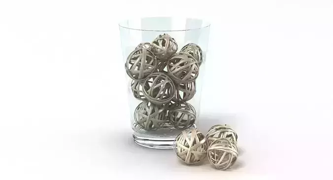 Wicker Decoration Low-poly 3D model Wicker Decoration Low-poly 3D model