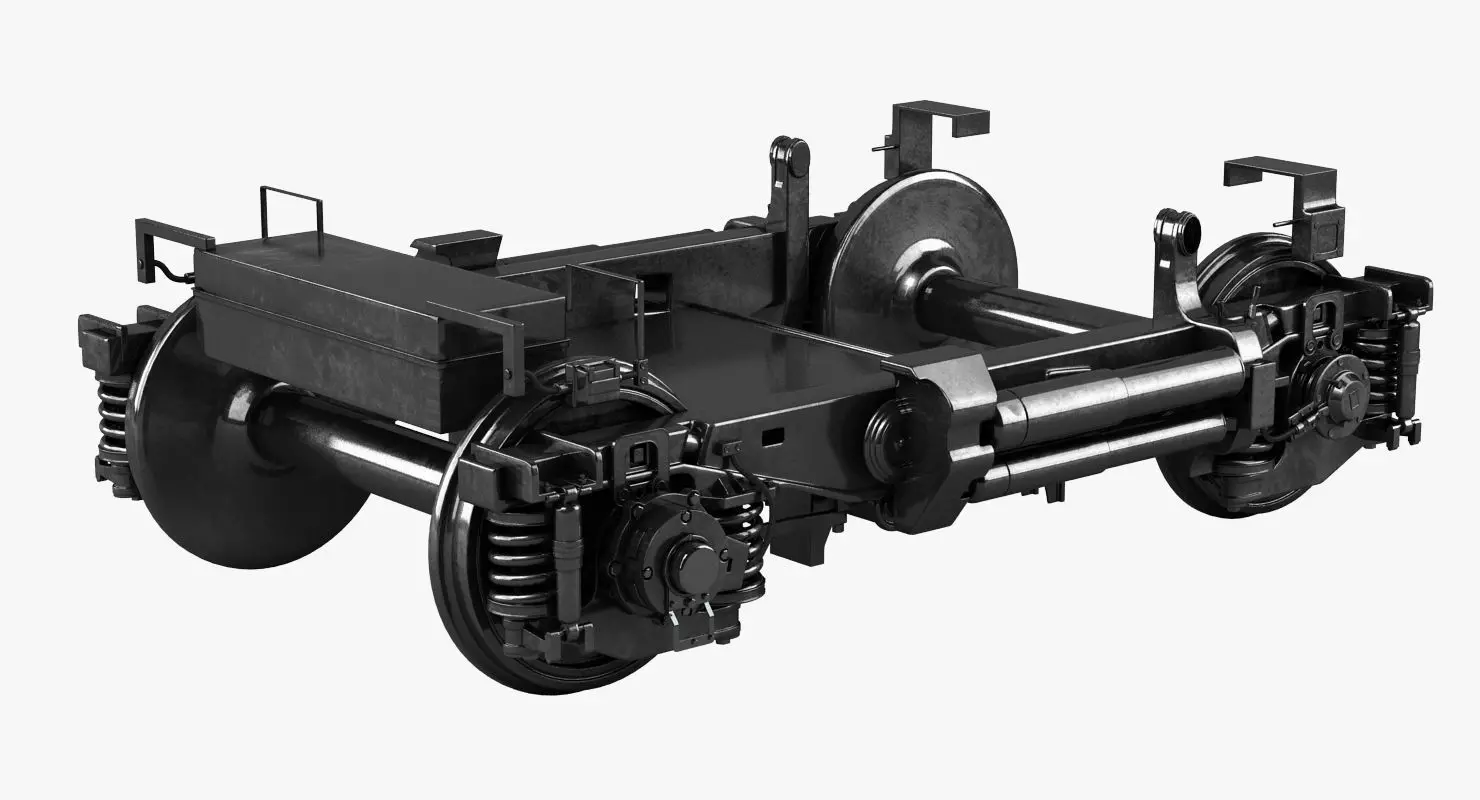 Train Undercarriage 3D model_0