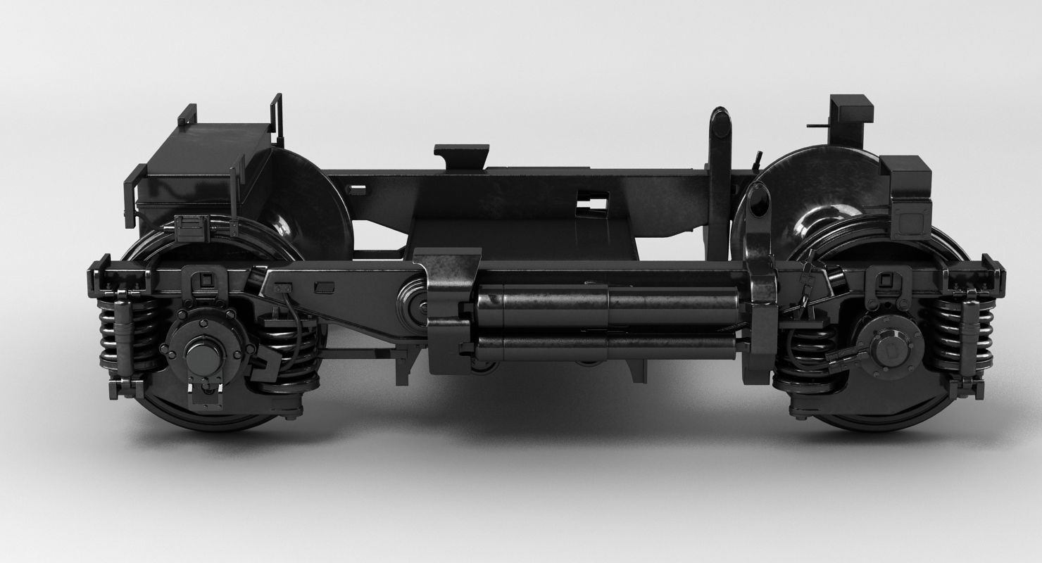 Train Undercarriage 3D model_4