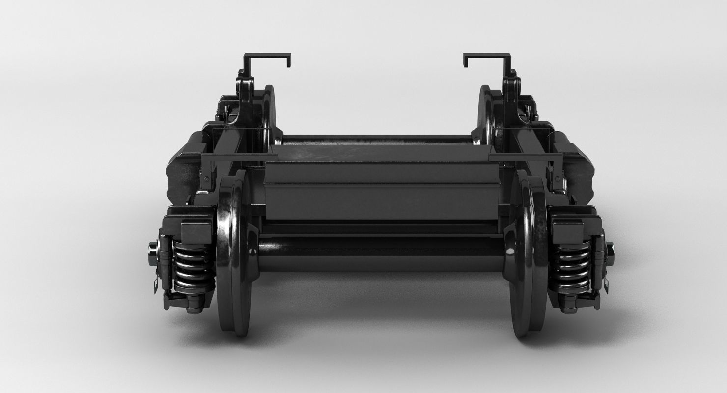 Train Undercarriage 3D model_5