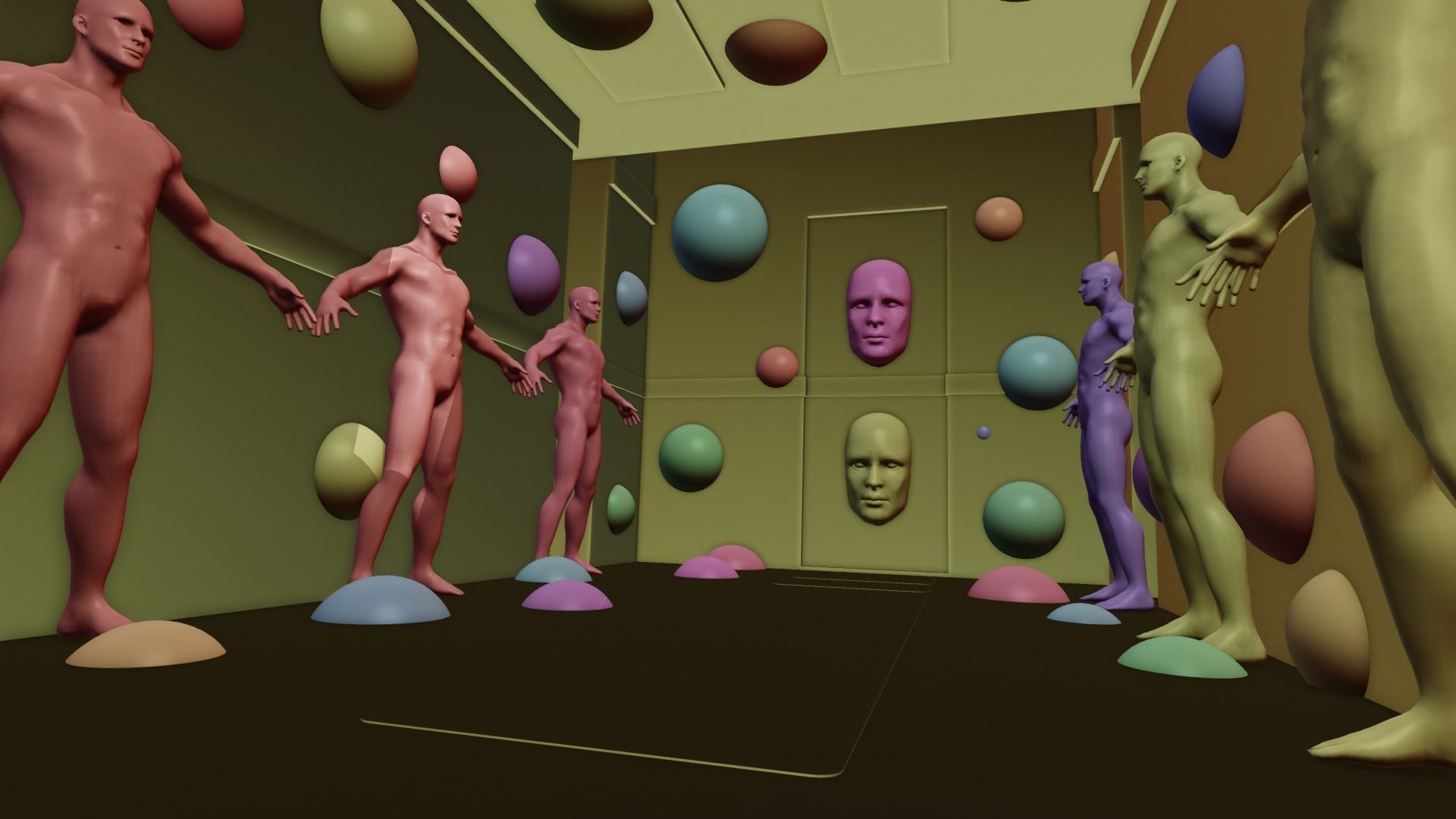 3d Abstract environment 3D model_1