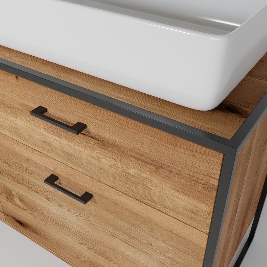 Bathroom cabinet with sink 3D model_1