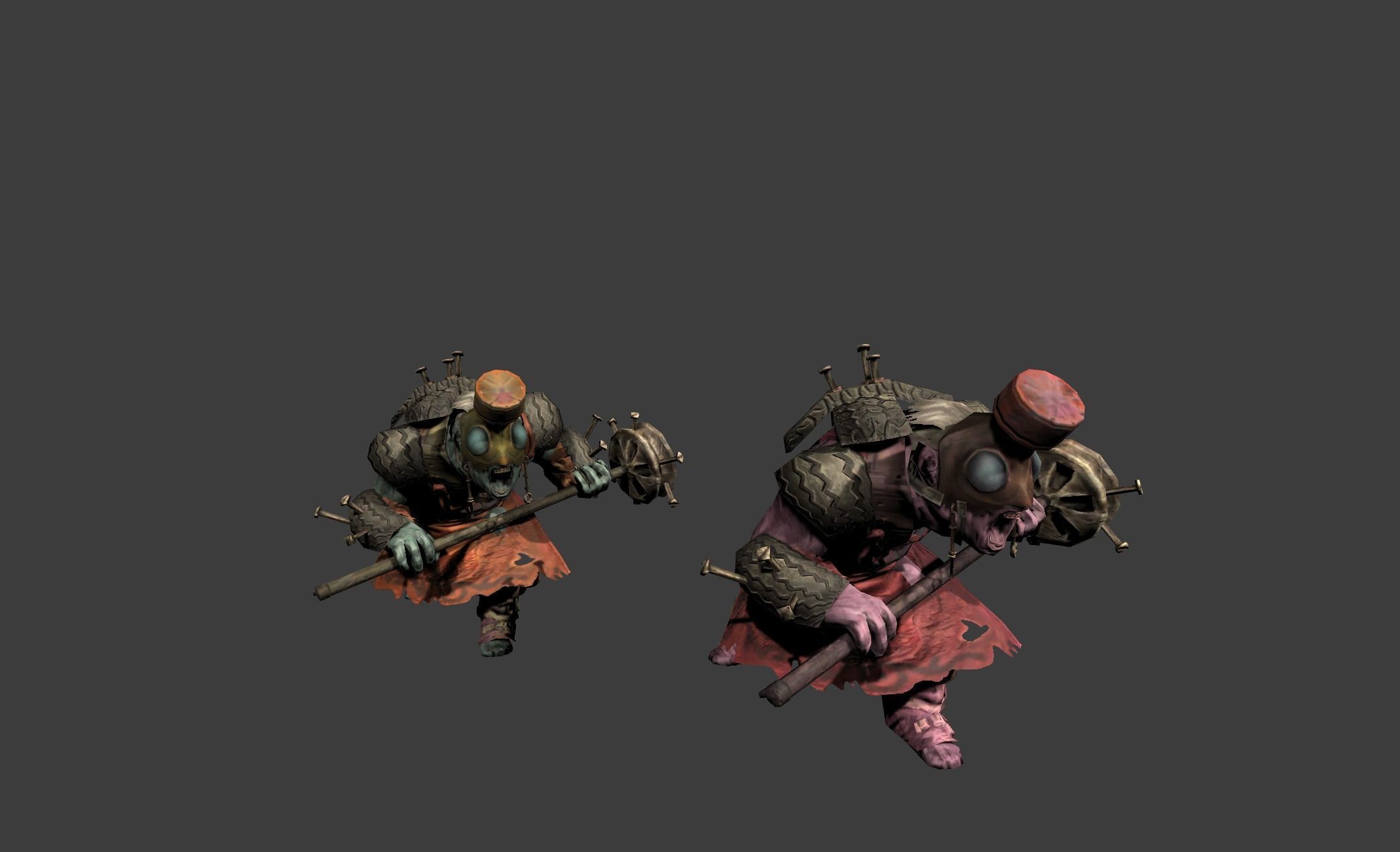 Mutant Troll Fighter Low-poly 3D model_13