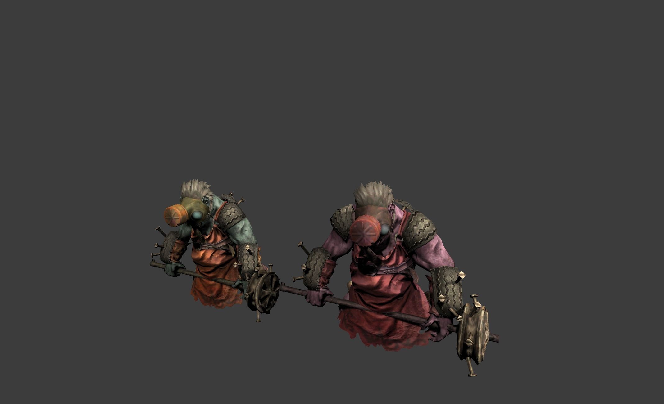 Mutant Troll Fighter Low-poly 3D model_16