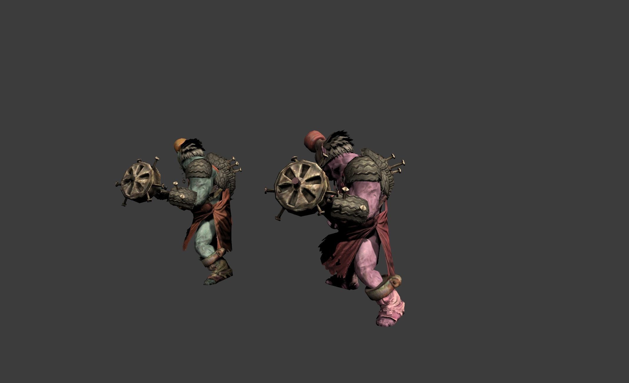 Mutant Troll Fighter Low-poly 3D model_11