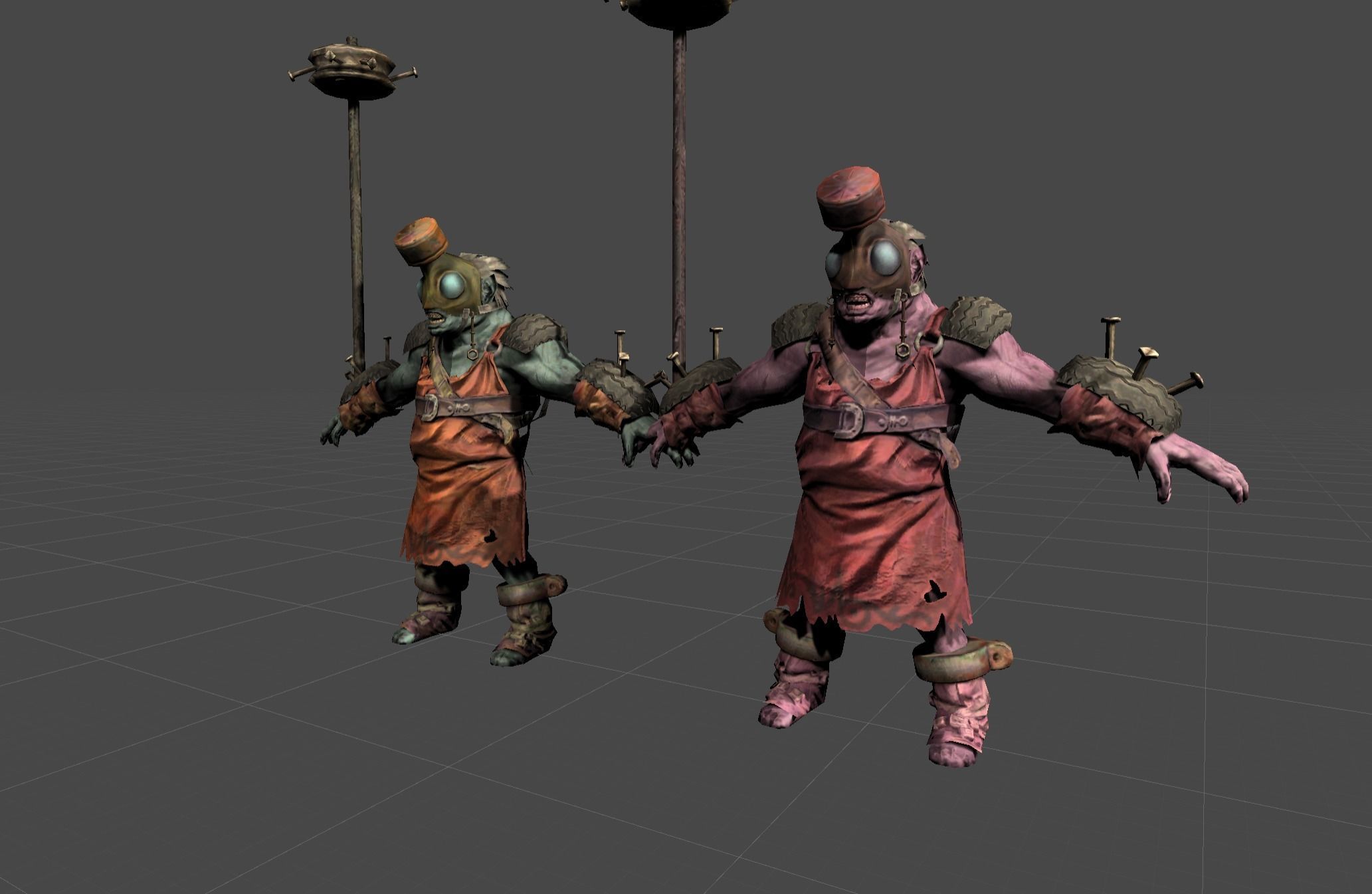 Mutant Troll Fighter Low-poly 3D model_14