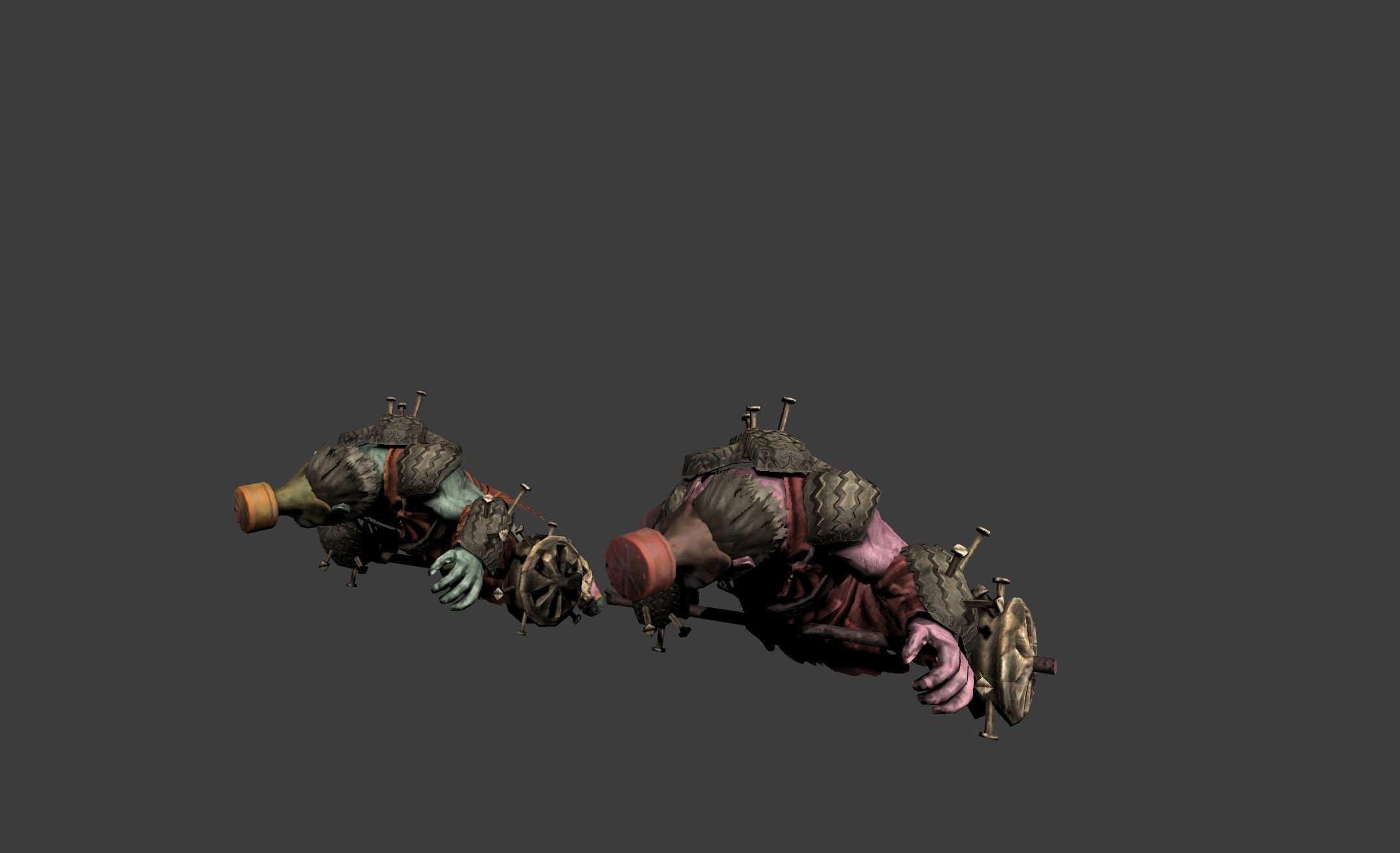 Mutant Troll Fighter Low-poly 3D model_17