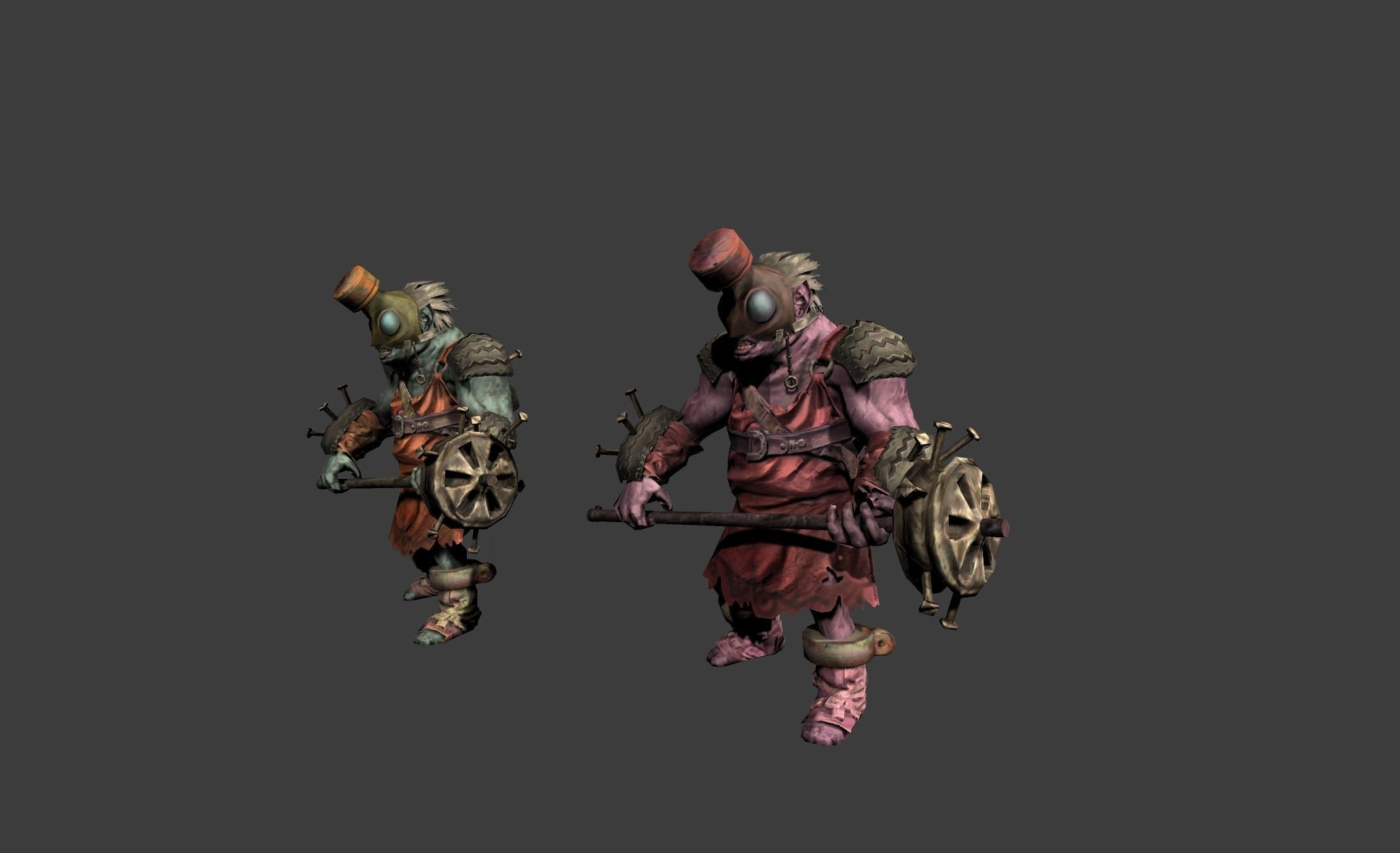 Mutant Troll Fighter Low-poly 3D model_10