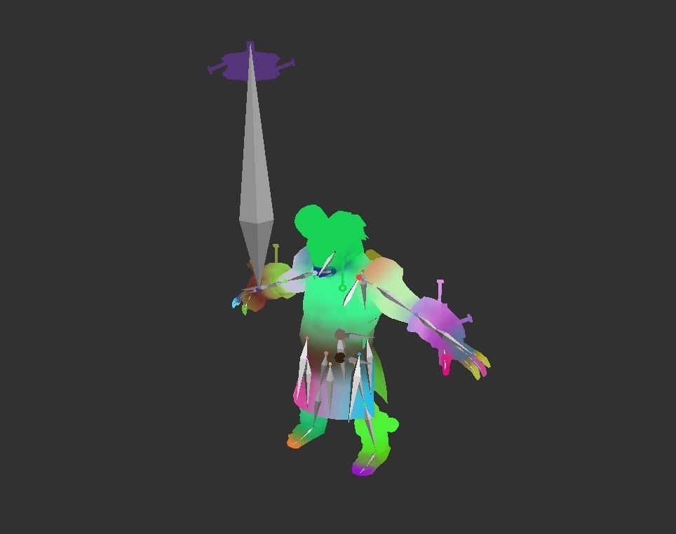 Mutant Troll Fighter Low-poly 3D model_3