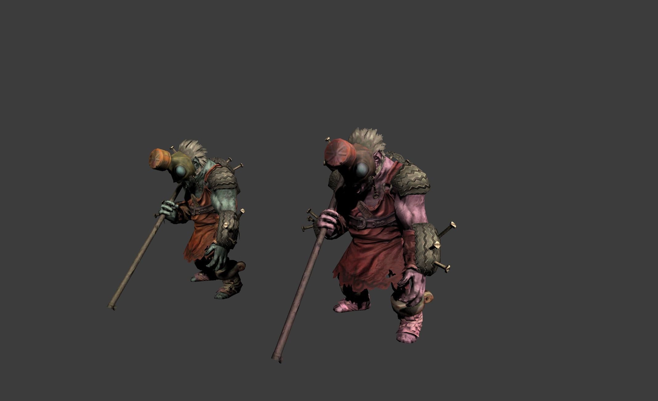 Mutant Troll Fighter Low-poly 3D model_15