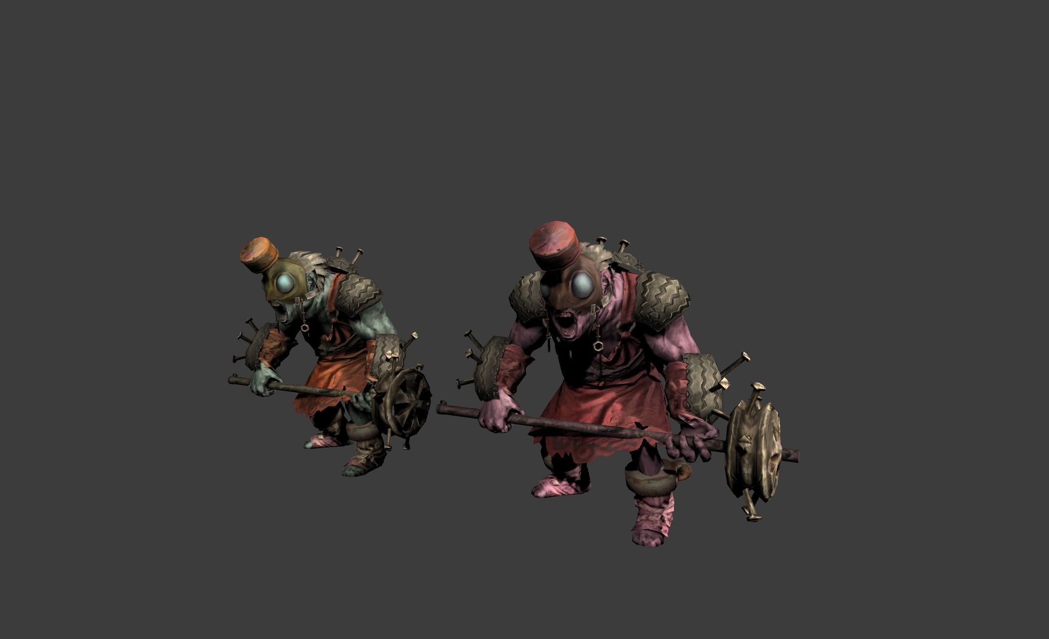 Mutant Troll Fighter Low-poly 3D model_19