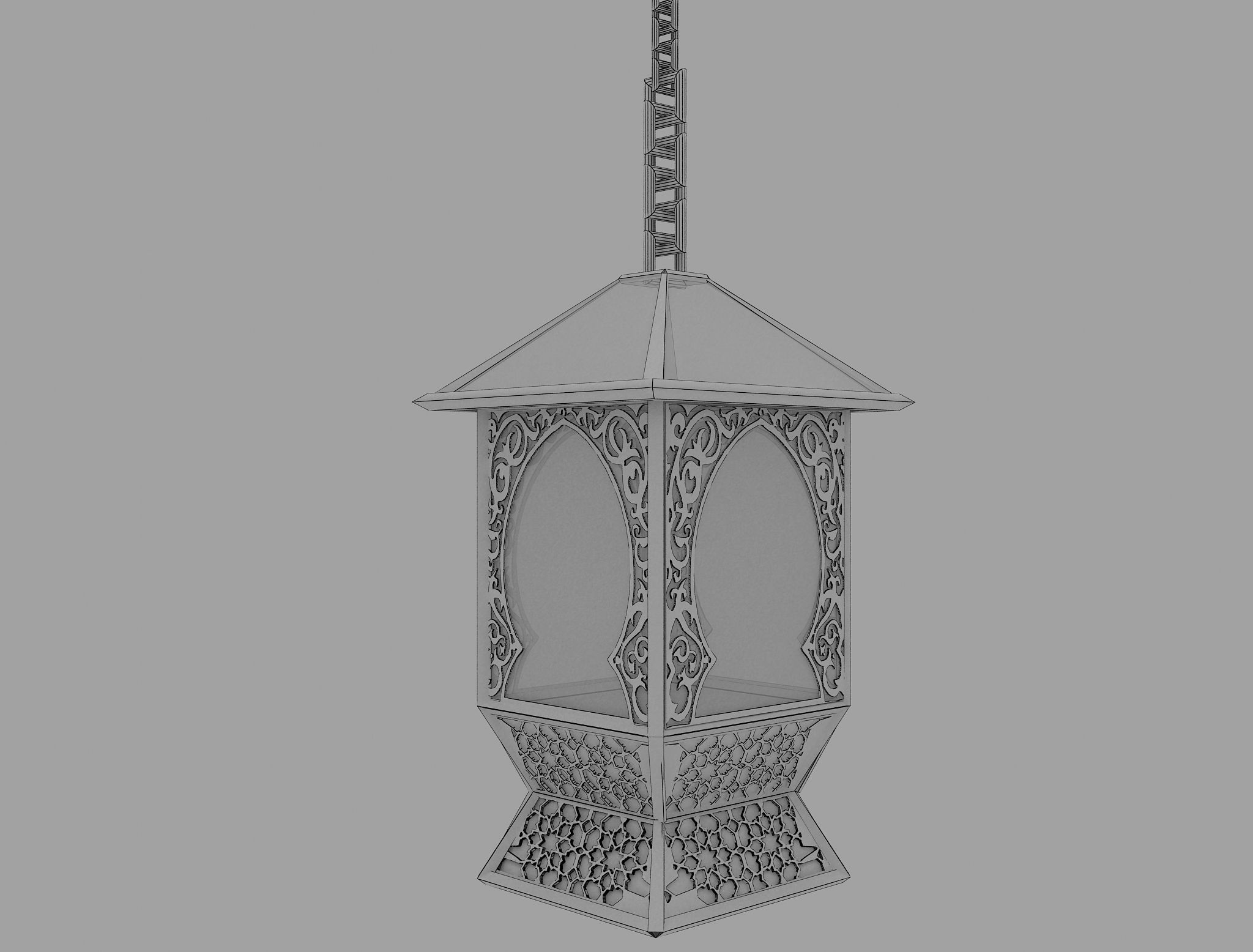 F10a Ramadan lantern fanous 3D model_1