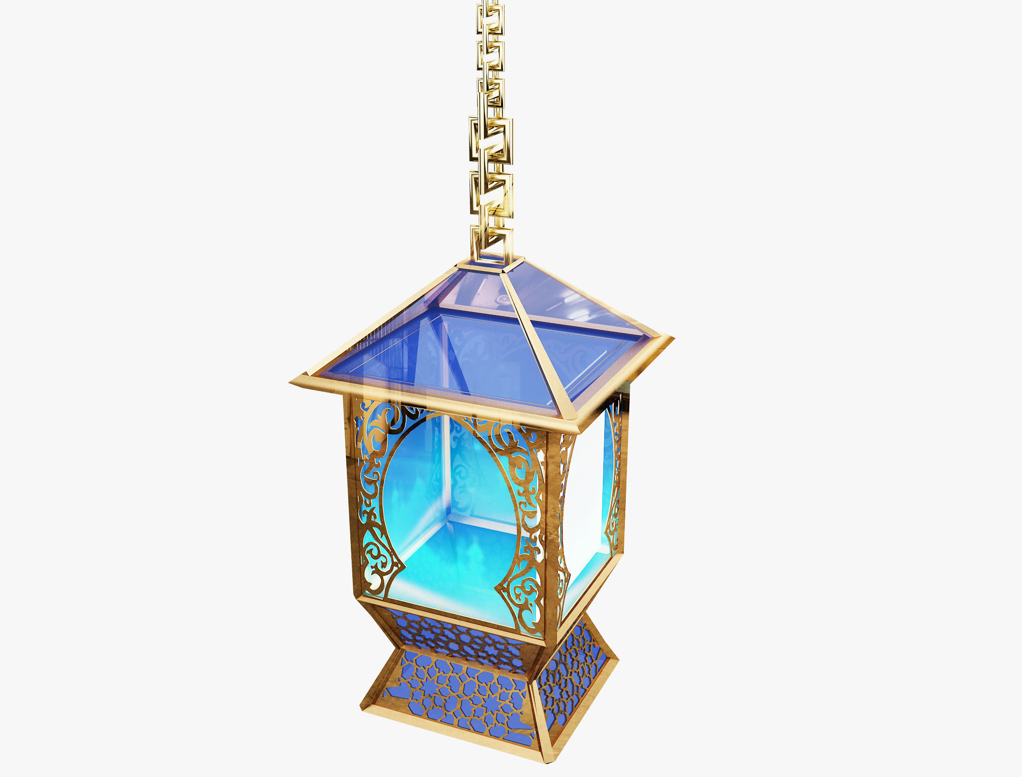 F10a Ramadan lantern fanous 3D model_2