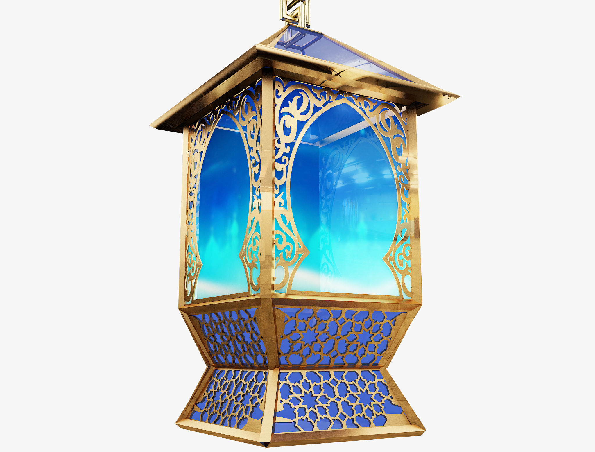 F10a Ramadan lantern fanous 3D model_6