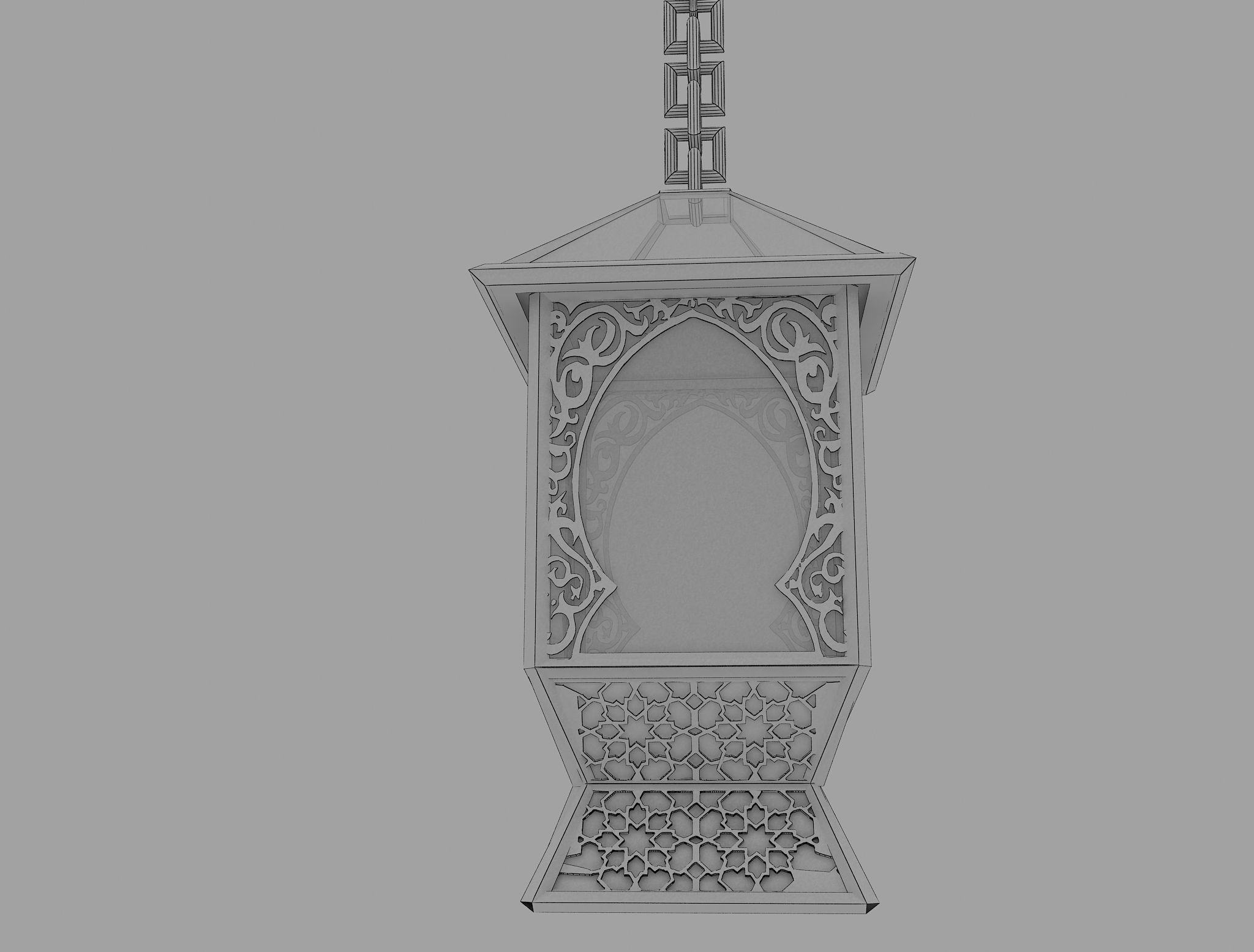 F10a Ramadan lantern fanous 3D model_5
