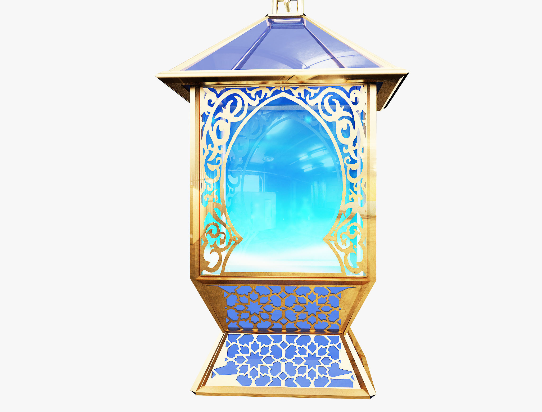 F10a Ramadan lantern fanous 3D model_10