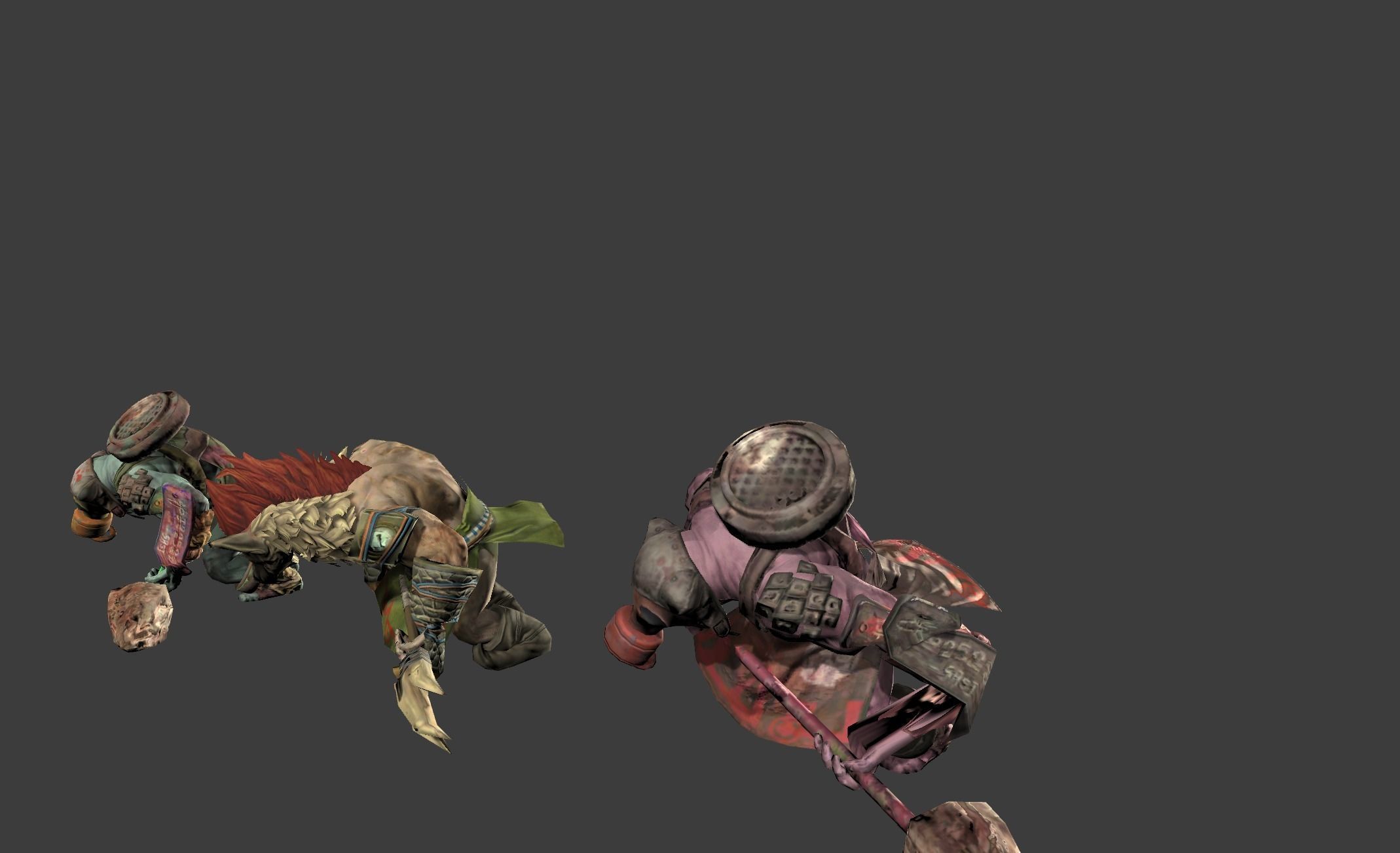 Mutant Troll Warrior Low-poly 3D model_14