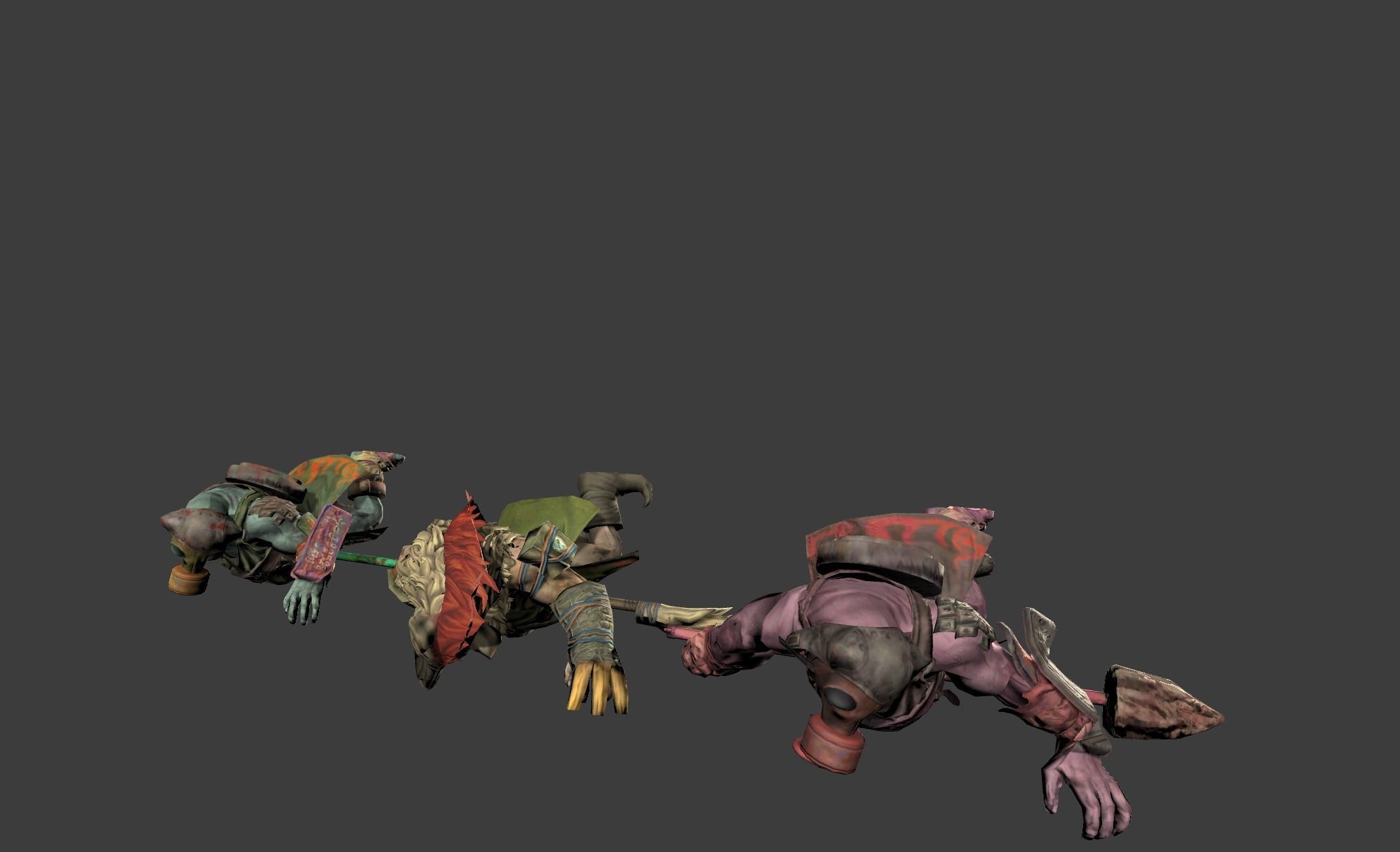 Mutant Troll Warrior Low-poly 3D model_15