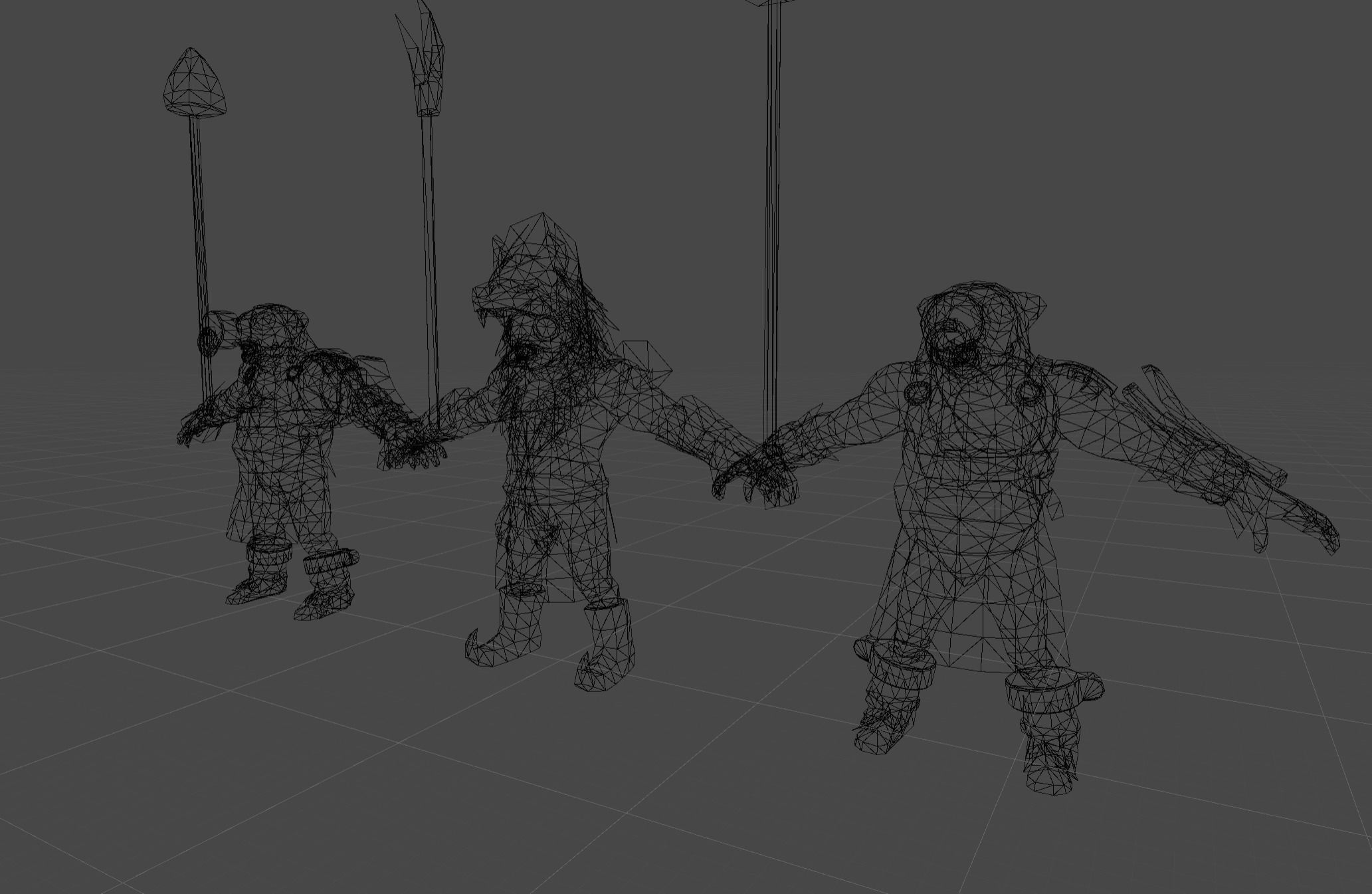 Mutant Troll Warrior Low-poly 3D model_7