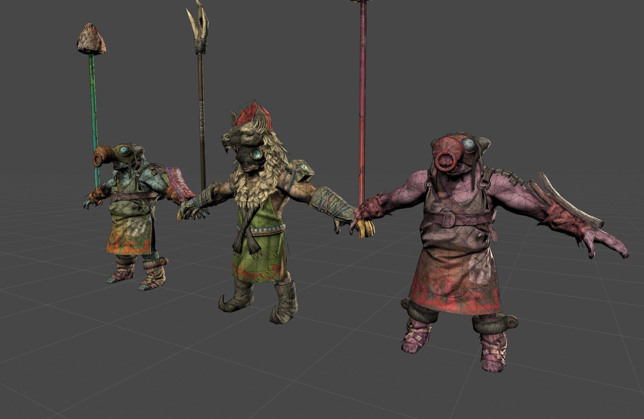 Mutant Troll Warrior Low-poly 3D model_19