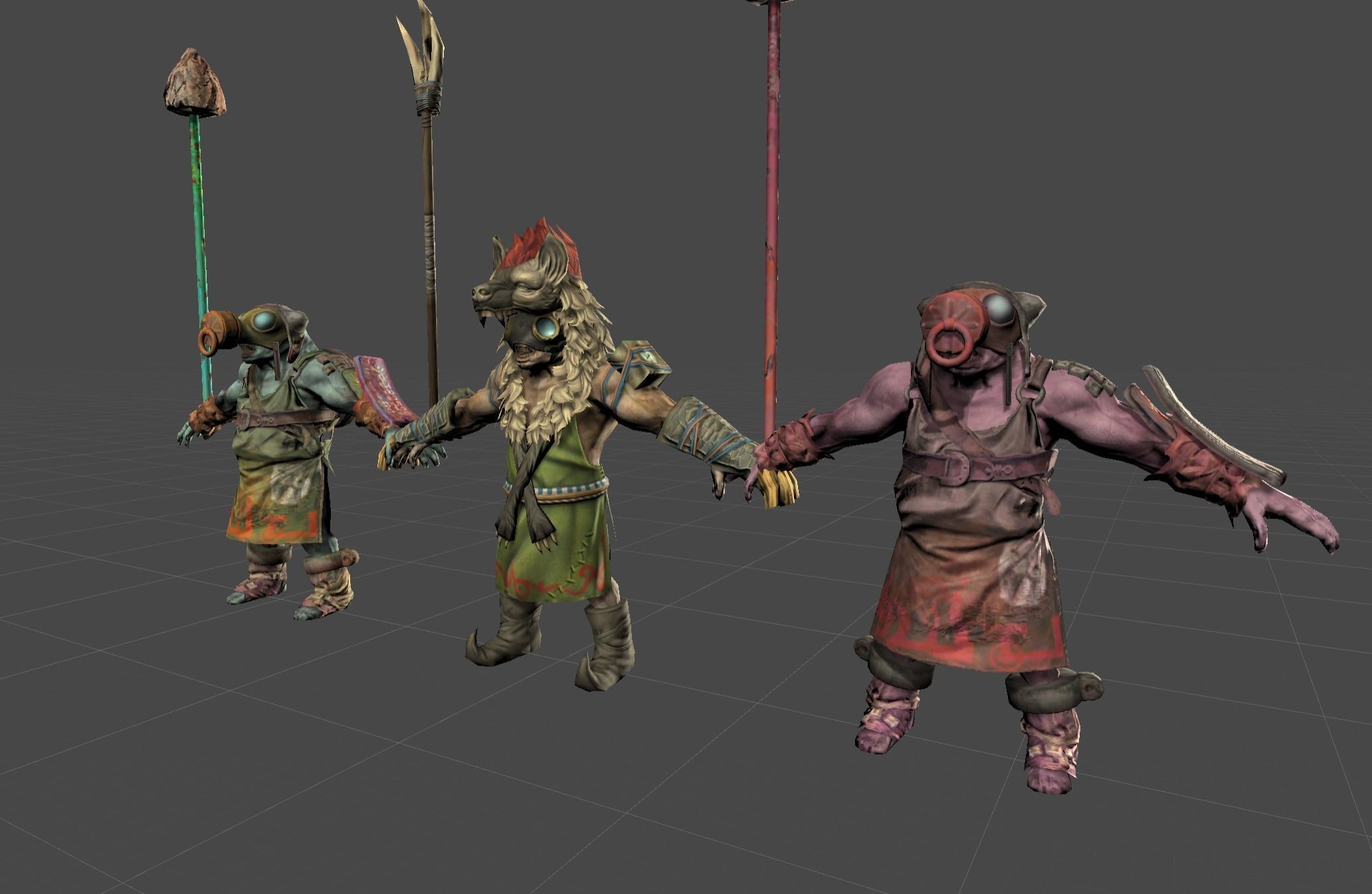 Mutant Troll Warrior Low-poly 3D model_18
