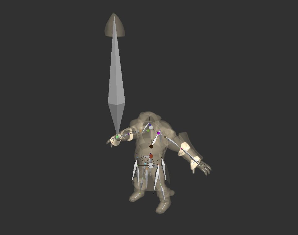 Mutant Troll Warrior Low-poly 3D model_2