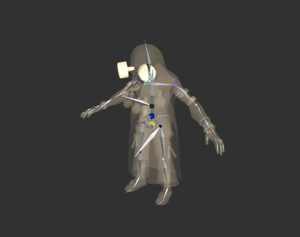 Mutant Troll Shaman Low-poly 3D model_2