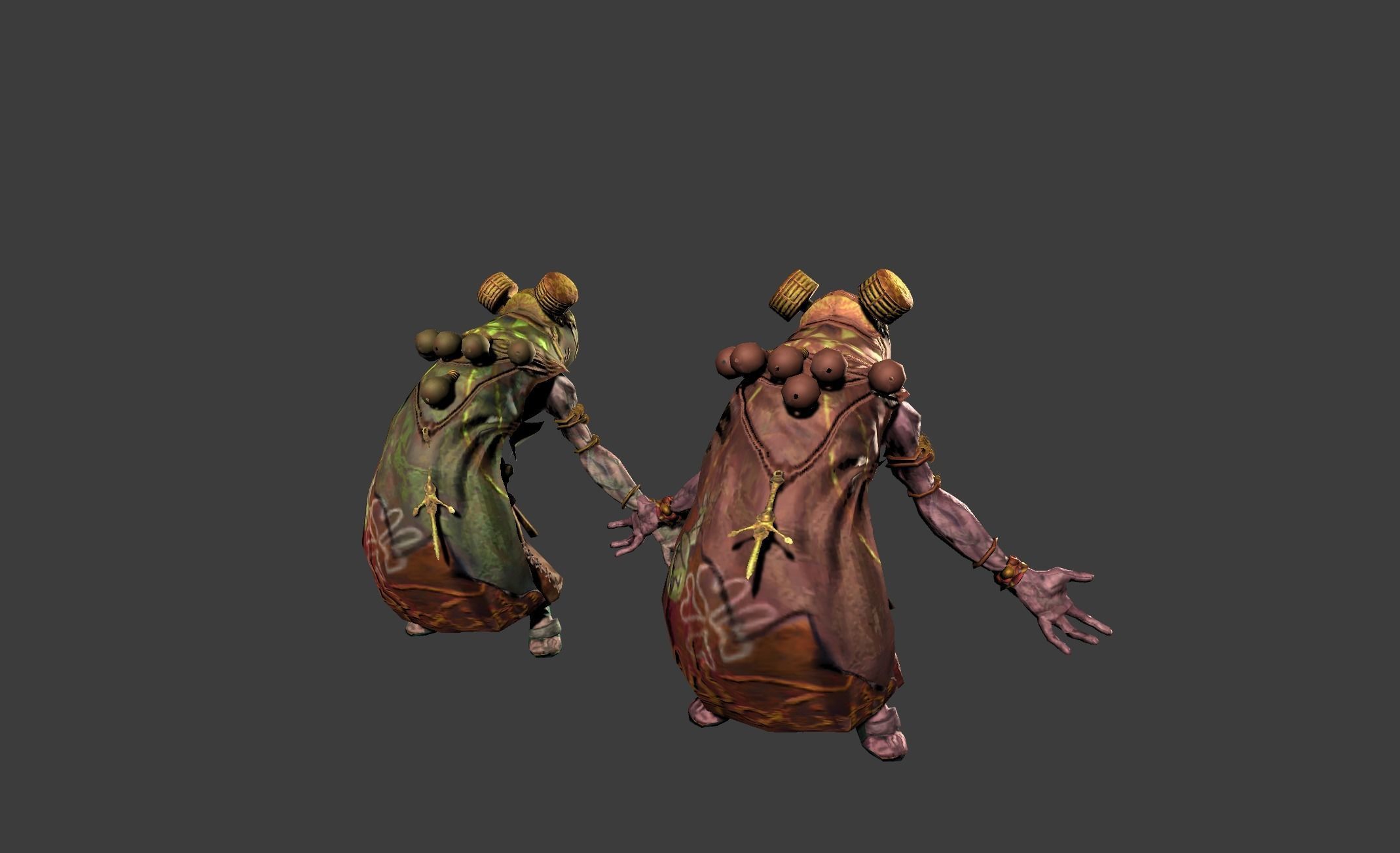 Mutant Troll Shaman Low-poly 3D model_18