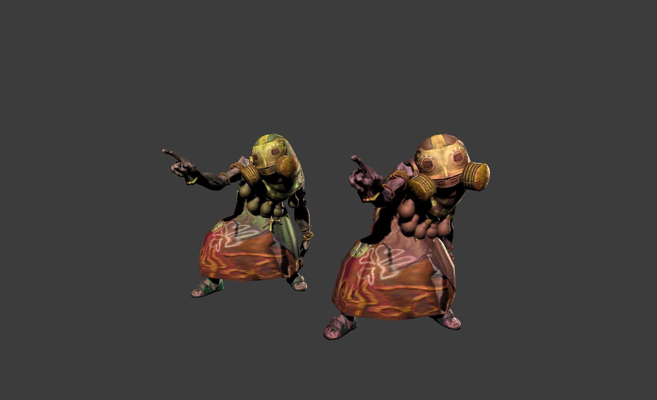 Mutant Troll Shaman Low-poly 3D model_19