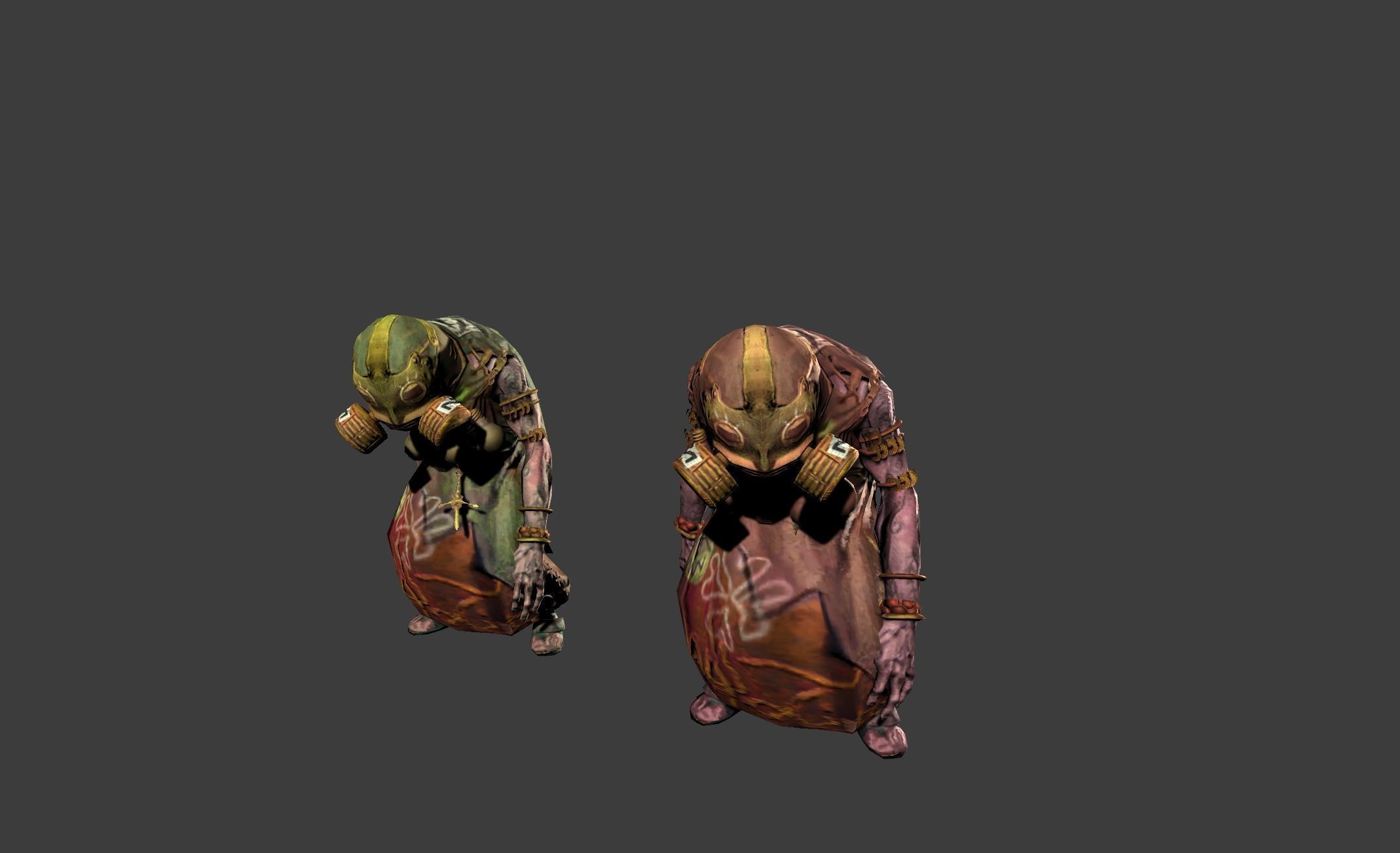 Mutant Troll Shaman Low-poly 3D model_13