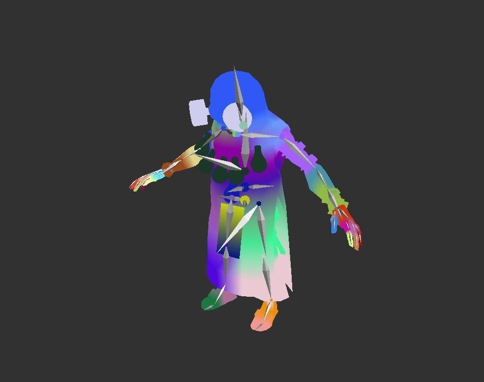 Mutant Troll Shaman Low-poly 3D model_3